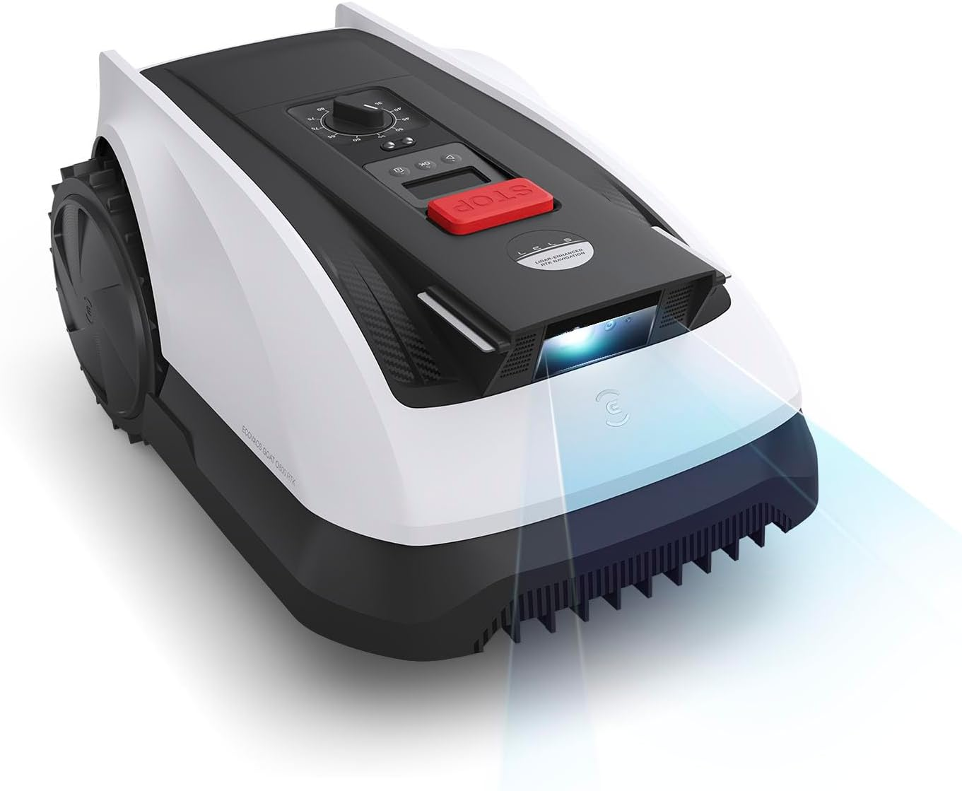ECOVACS GOAT O800 RTK, robot cortacésped sin cable perimetral con navegación RTK + LiDAR para jardines de hasta 800 m²