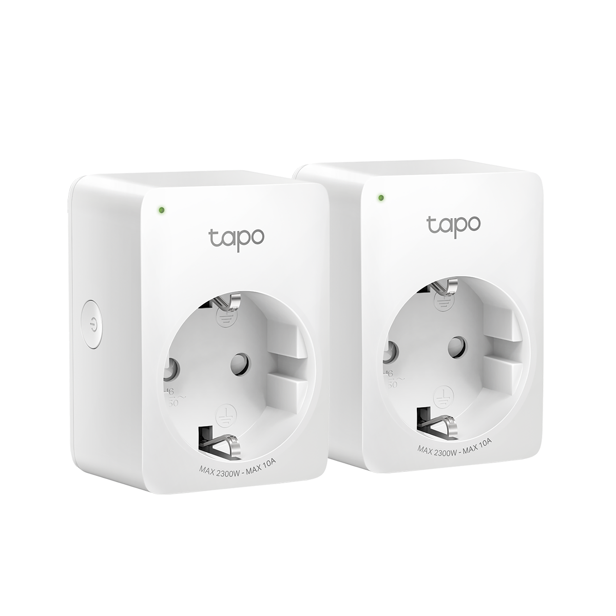 Enchufe inteligente  TP-Link Tapo P100 pack 2, Control por voz, Alexa,  Asistente Google, WiFi, Blanco