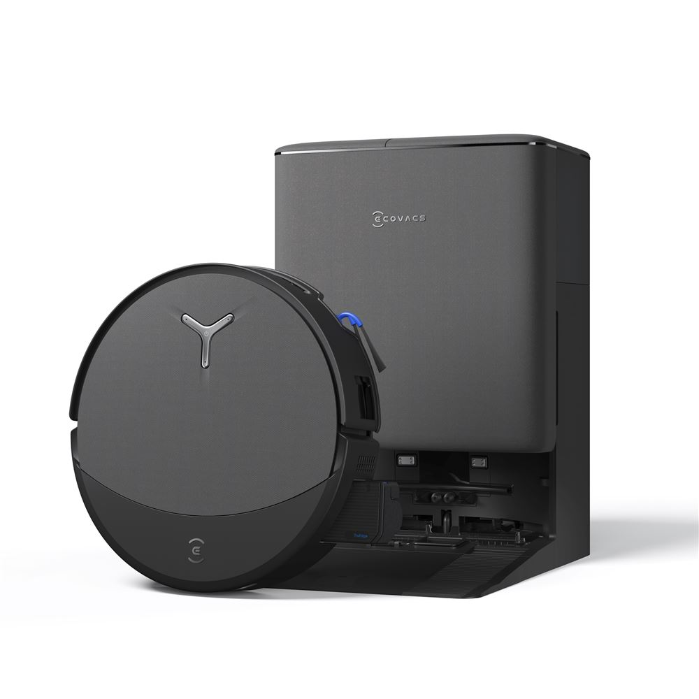 ECOVACS DEEBOT T90 PRO OMNI en color negro, robot aspirador y friegasuelos con 30.000 Pa de succión y rodillo OZMO ROLLER 3.0