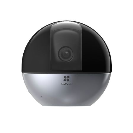 Cámara de vigilancia E6 3k Apple Home Kit, negra y plata