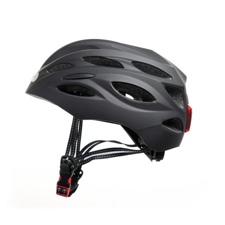 Casco MTB con luces delantera-trasera. L Negro