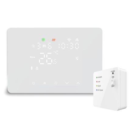 Domos - Termostato Wifi Portátil LED Blanco