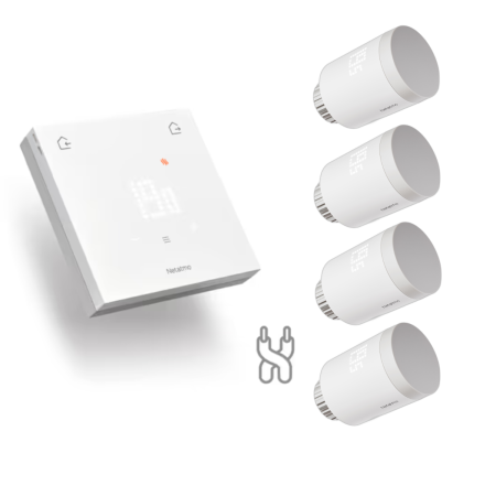 Termostato Cableado Original Netatmo + 4 cabezales