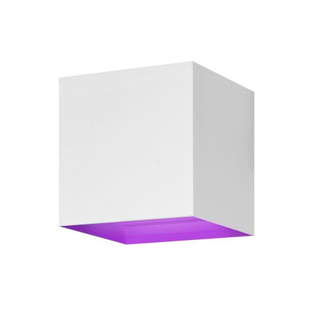 Aplique pared exterior inteligente. Blanco