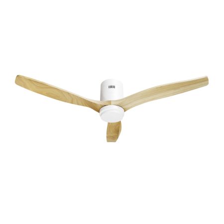 Ventilador de techo inteligente Blanco&Marrón Madera