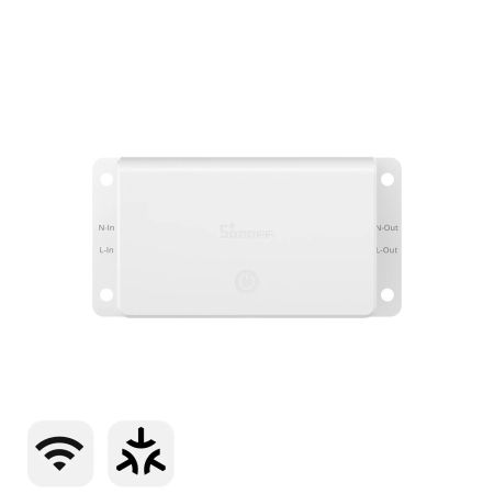 Sonoff interruptor inteligente Gen5 Wi-Fi Matter, 1 canal 10A, blanco