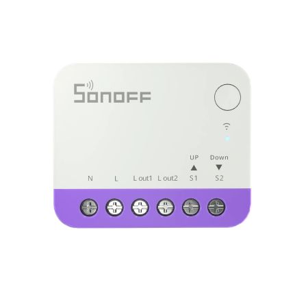 Sonoff interruptor inteligente para persianas enrollables Wi-Fi Matter, 1A, blanco