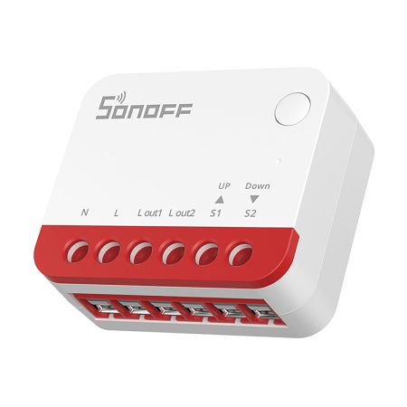 Sonoff interruptor inteligente para persianas enrollables Zigbee, 1A, blanco