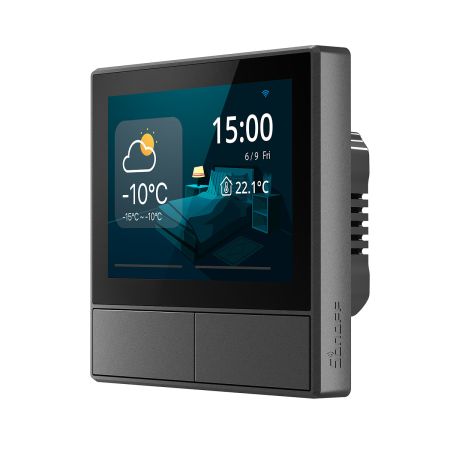 Sonoff interruptor inteligente de pared de escena NSPanel, 2A por canal, negro