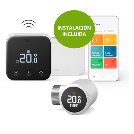 PACK Termostato inalámbrico X - Kit de inicio + 1 Cabezal termostático X INSTALACION INCLUIDA