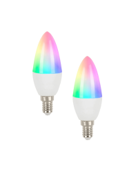 Domos Bombilla Vela E14 5.5W WIFI RGB 2x1