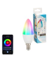 Domos Bombilla Vela E14 5.5W WIFI RGB