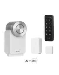 Nuki Smart Lock 4 Pro blanco + Keypad + Door Sensor