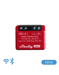Shelly Mini 1PM Gen3 Rele Wi-Fi BT