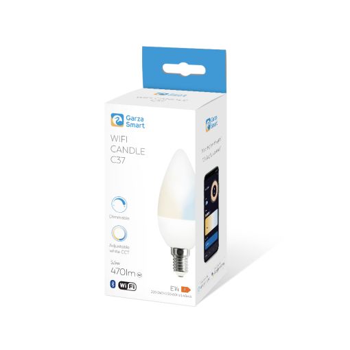 Bombilla wifi Vela 5.5W Luz Blanca dimmable