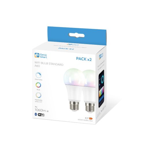 Pack 2 Bombilla wifi 11W Luz Colores dimmable