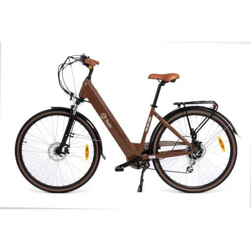 E-bike 28'' VIENA paseo. Ocre Bat. Integrada