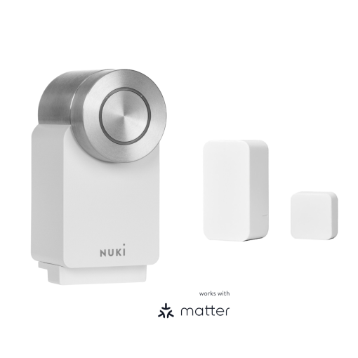Nuki Smart Lock 4 Pro blanco + Door Sensor