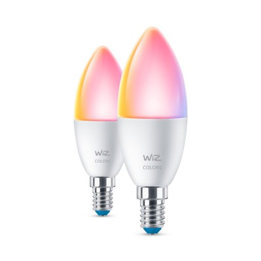 Pack 2 Bombilla E14 vela multicolor 4.9W SpaceSense