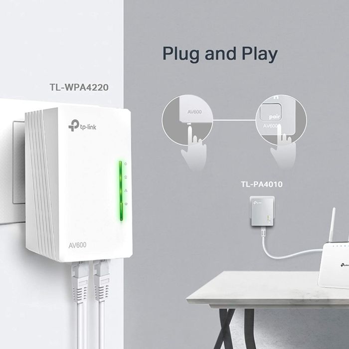 TP LINK KIT EXTENSOR POWERLINE WIFI AV500 A 300 MBPS