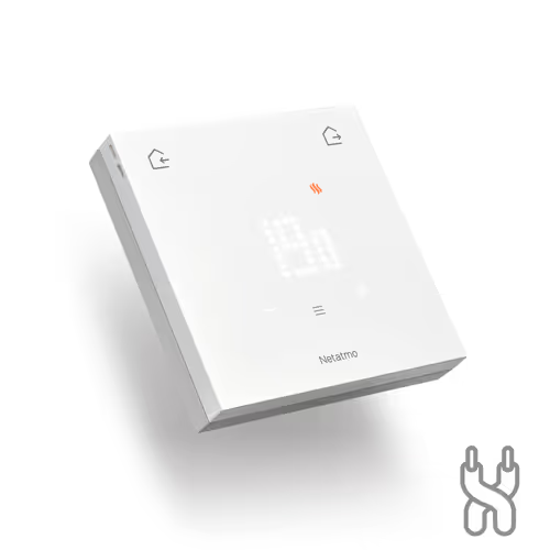 Termostato cableado Netatmo ORIGINAL colocado en la pared
