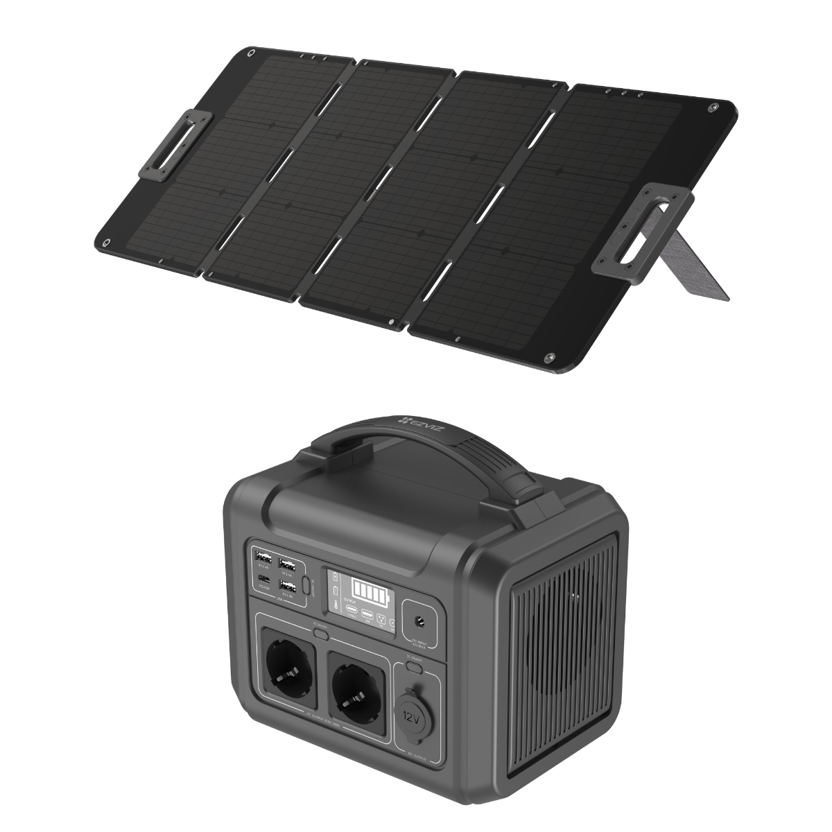 Estación portátil 300W y panel solar 100W de Ezviz