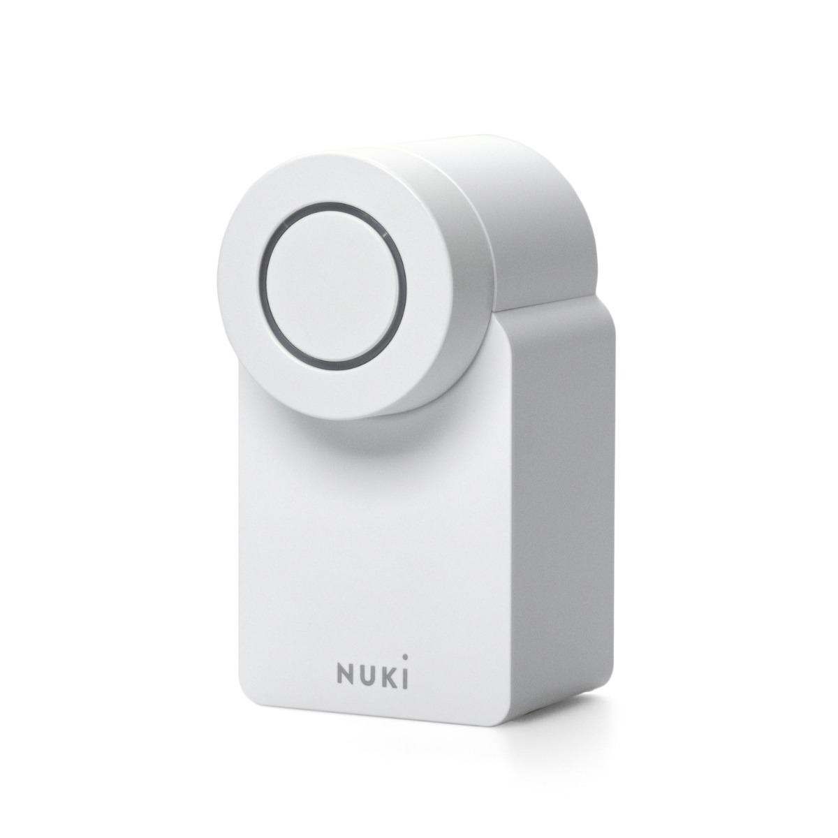Nuki Smart Lock Go montada en la cara interior de la puerta
