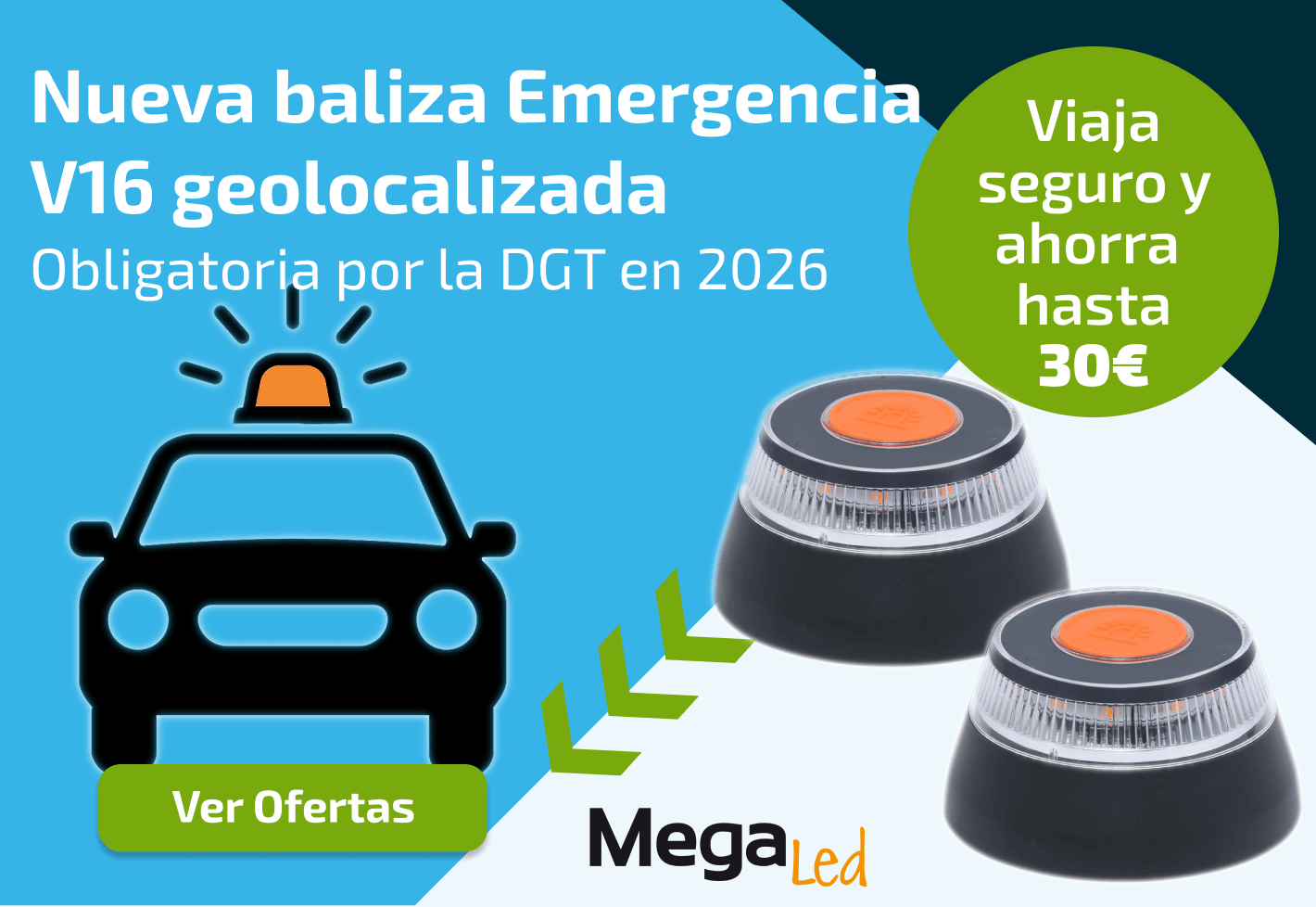 Baliza de Emergencia V16 geolocalizada